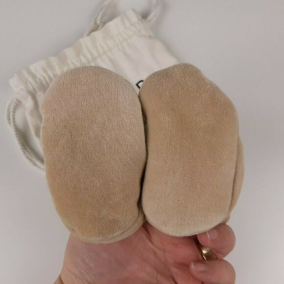 Kidwild Tan Velour Baby Booties - Picture 4 of 7